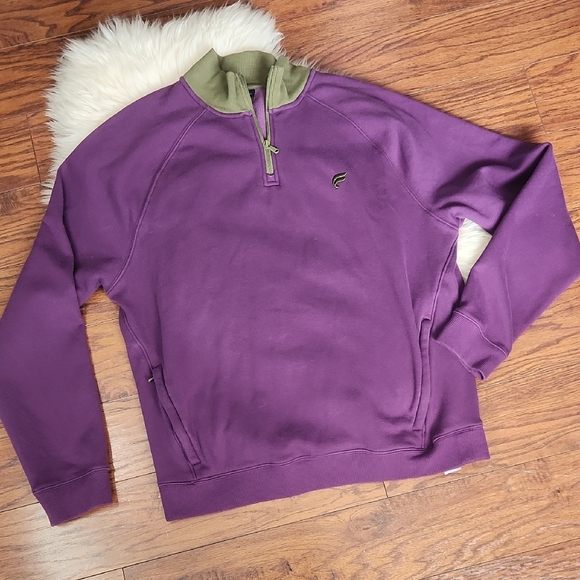 Fabletics Tops - Fabletics Violet 1/4 Zip High Collar Sweatshirt